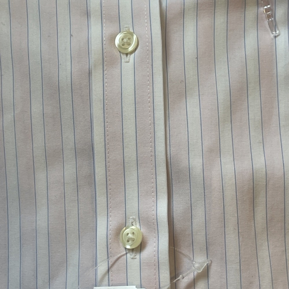 NWT Brooks Brothers 1818 Button Down Shirt Mens 16 34/35 100% Cotton Pink Stripe - Picture 10 of 11